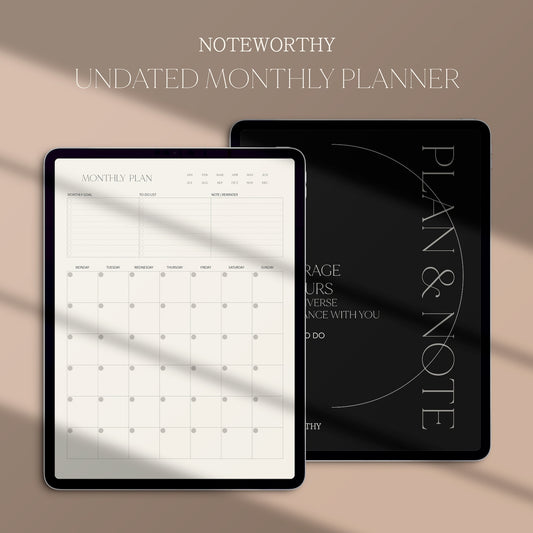 Digital Monthly Planner