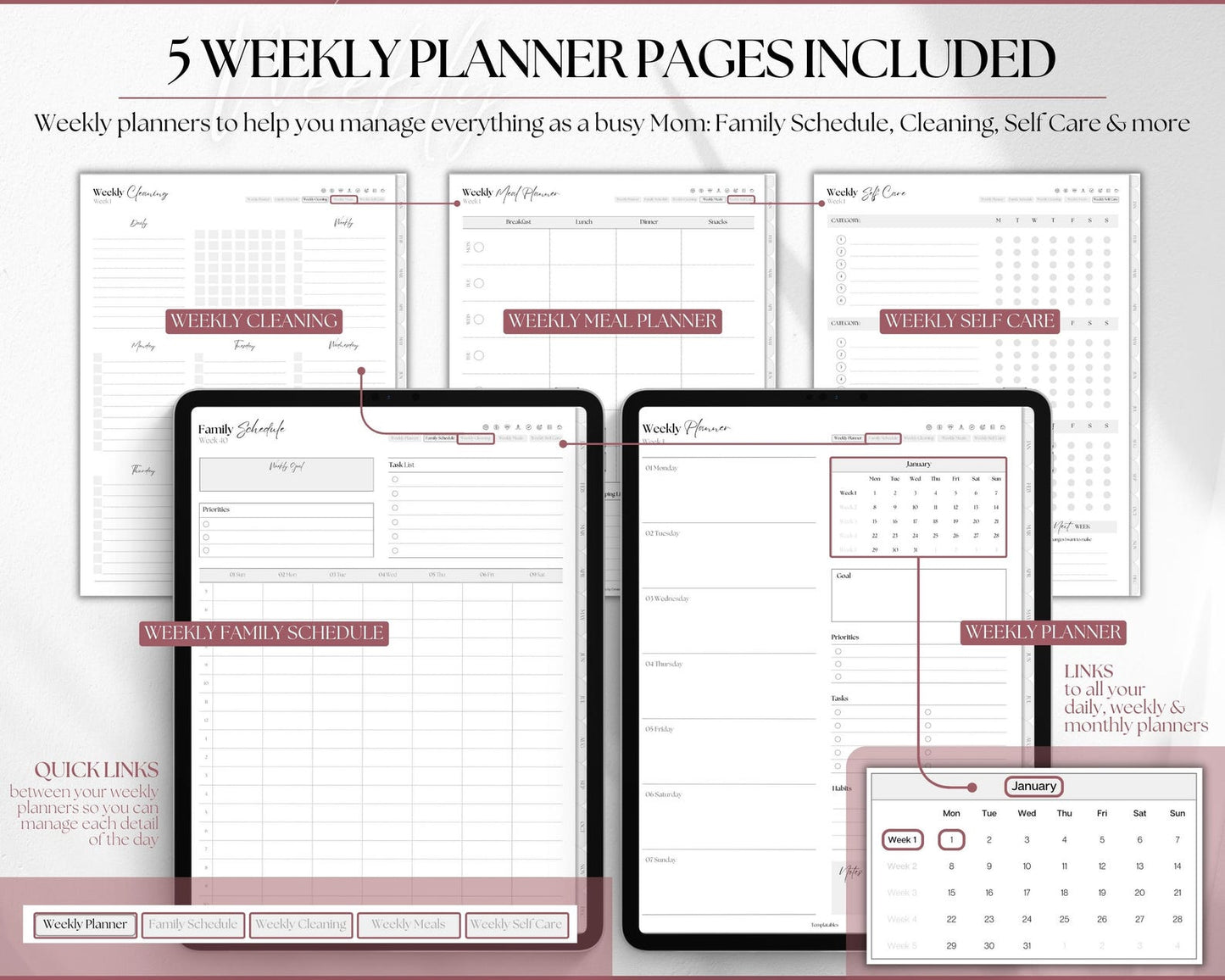 MomFlow Digital Life Planner