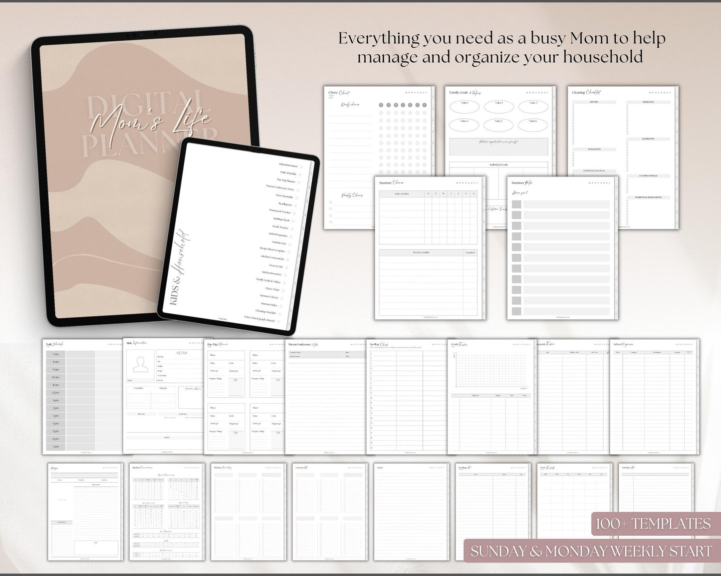 MomFlow Digital Life Planner